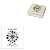 Maak Je Eigen Boze Oog Dubbele Maanfasen Rubberstempel (Gestempeld)