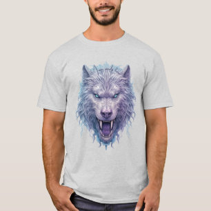 Maak je eigen boze paarse wolf t-shirt