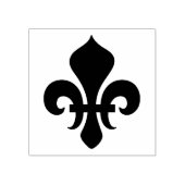 Maak je eigen brede Fleur de Lis Rubberstempel (Afrduk)