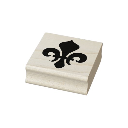 Maak je eigen brede Fleur de Lis Rubberstempel (Stempel)