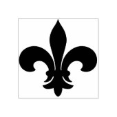 Maak je eigen brede Fleur de Lis Rubberstempel (Afrduk)