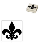 Maak Je Eigen Brede Koninklijke Fleur De Lis Rubberstempel (Gestempeld)