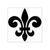 Maak Je Eigen Brede Spear Fleur De Lis Rubberstempel (Afrduk)