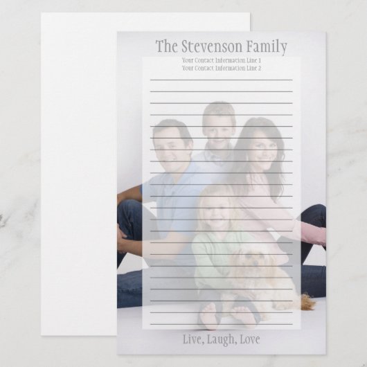 Maak je eigen briefpapier (Voorkant / Achterkant)