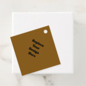 Maak Je Eigen Bruin Bedankjes Labels (In situ)