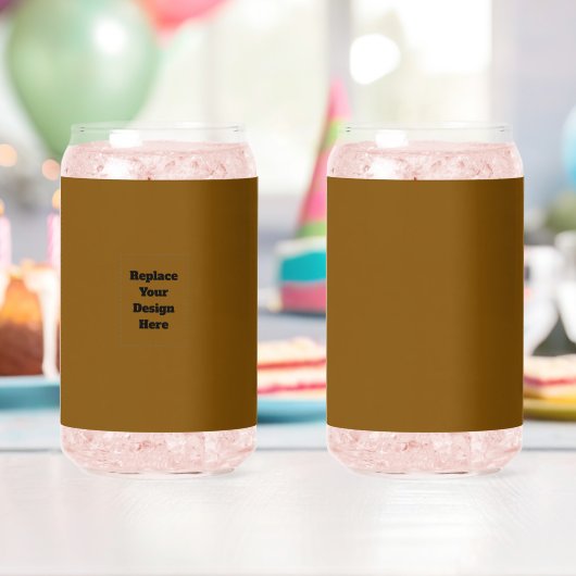 Maak Je Eigen Bruin Blikvorm Glas (Insitu (Verjaardag))