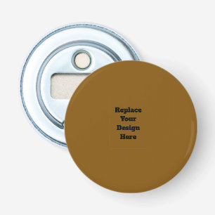Maak Je Eigen Bruin Button Flesopener