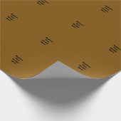 Maak Je Eigen Bruin Cadeaupapier (Hoek)