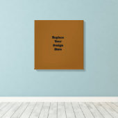 Maak Je Eigen Bruin Canvas Afdruk (Insitu (Houten vloer))