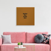 Maak Je Eigen Bruin Canvas Afdruk (Insitu (Woonkamer))