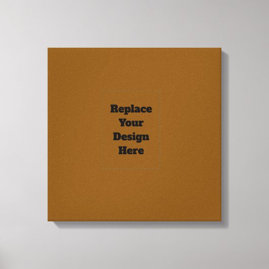 Maak Je Eigen Bruin Canvas Afdruk (Voorkant)