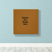 Maak Je Eigen Bruin Canvas Afdruk (Insitu (Houten vloer))