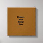 Maak Je Eigen Bruin Canvas Afdruk (Voorkant)