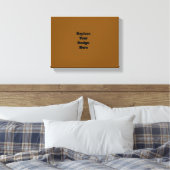 Maak Je Eigen Bruin Canvas Afdruk (Insitu (Slaapkamer))