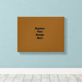 Maak Je Eigen Bruin Canvas Afdruk (Insitu (Houten vloer))
