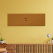 Maak Je Eigen Bruin Canvas Afdruk (Insitu (Woonkamer))