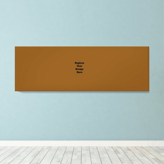 Maak Je Eigen Bruin Canvas Afdruk (Insitu (Houten vloer))