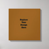 Maak Je Eigen Bruin Canvas Afdruk (Voorkant)