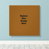 Maak Je Eigen Bruin Canvas Afdruk (Insitu (Houten vloer))