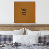 Maak Je Eigen Bruin Canvas Afdruk (Insitu (Slaapkamer))