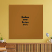Maak Je Eigen Bruin Canvas Afdruk (Insitu (Woonkamer))