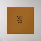 Maak Je Eigen Bruin Canvas Afdruk (Voorkant)