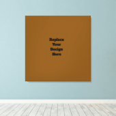 Maak Je Eigen Bruin Canvas Afdruk (Insitu (Houten vloer))