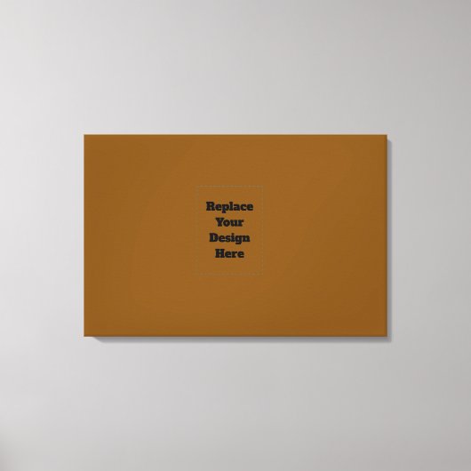 Maak Je Eigen Bruin Canvas Afdruk (Voorkant)
