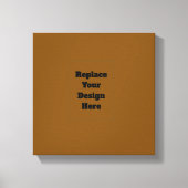 Maak Je Eigen Bruin Canvas Afdruk (Voorkant)