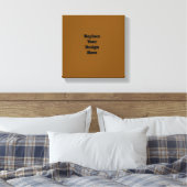 Maak Je Eigen Bruin Canvas Afdruk (Insitu (Slaapkamer))