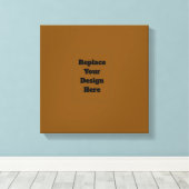 Maak Je Eigen Bruin Canvas Afdruk (Insitu (Houten vloer))