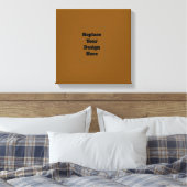 Maak Je Eigen Bruin Canvas Afdruk (Insitu (Slaapkamer))