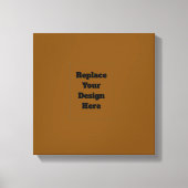 Maak Je Eigen Bruin Canvas Afdruk (Voorkant)