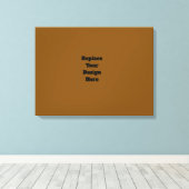 Maak je eigen Bruin Canvas Afdruk (Insitu (Houten vloer))
