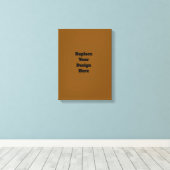 Maak je eigen Bruin Canvas Afdruk (Insitu (Houten vloer))