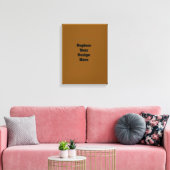Maak je eigen Bruin Canvas Afdruk (Insitu (Woonkamer))