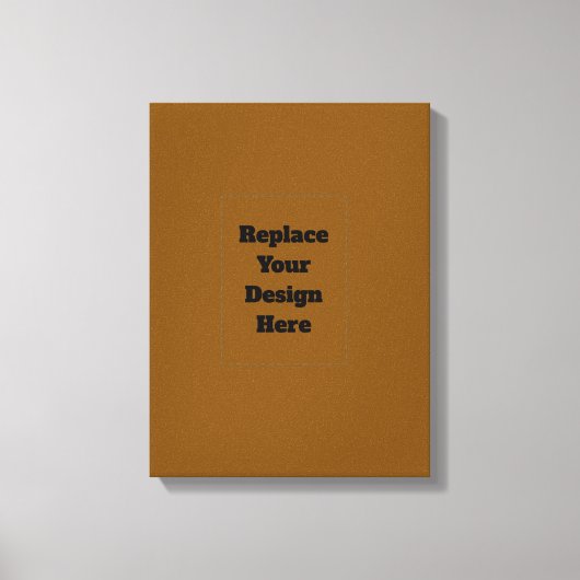 Maak je eigen Bruin Canvas Afdruk (Voorkant)