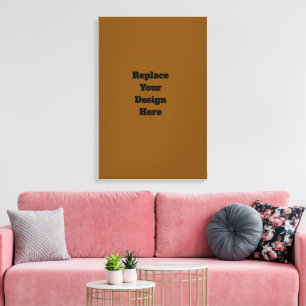 Maak Je Eigen Bruin Canvas Afdruk