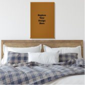 Maak Je Eigen Bruin Canvas Afdruk (Insitu (Slaapkamer))
