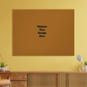 Maak Je Eigen Bruin Canvas Afdruk (Insitu (Woonkamer))