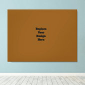 Maak Je Eigen Bruin Canvas Afdruk (Insitu (Houten vloer))