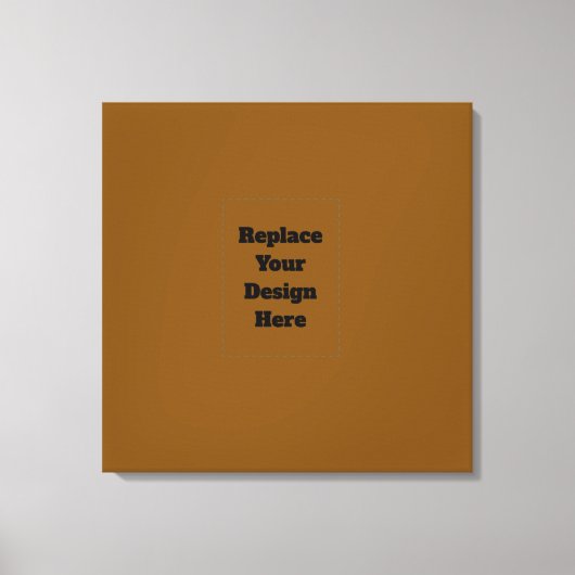 Maak Je Eigen Bruin Canvas Afdruk (Voorkant)