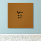 Maak Je Eigen Bruin Canvas Afdruk (Insitu (Houten vloer))
