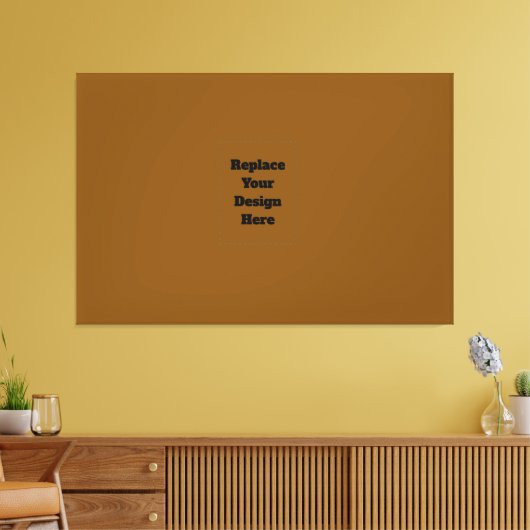 Maak Je Eigen Bruin Canvas Afdruk (Insitu (Woonkamer))