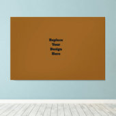 Maak Je Eigen Bruin Canvas Afdruk (Insitu (Houten vloer))