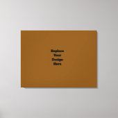 Maak Je Eigen Bruin Canvas Afdruk (Voorkant)