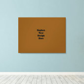 Maak Je Eigen Bruin Canvas Afdruk (Insitu (Houten vloer))