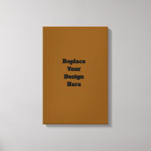 Maak Je Eigen Bruin Canvas Afdruk (Voorkant)