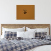 Maak Je Eigen Bruin Canvas Afdruk (Insitu (Slaapkamer))
