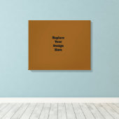 Maak Je Eigen Bruin Canvas Afdruk (Insitu (Houten vloer))